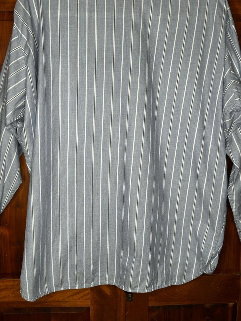 Everlane Iconic Oversized Striped Button-Down Cotton Shirt Relaxed Fit Coastal - Picture 11 of 15